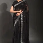 Twilight Sparkle: Party Saree with Sequined Night Sky